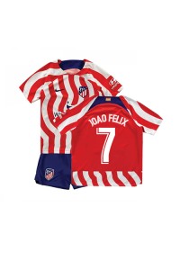 Atletico Madrid Joao Felix #7 Babyklær Hjemme Fotballdrakt til barn 2022-23 Korte ermer (+ Korte bukser)